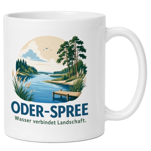 Tasse »Oder-Spree Wasser verbindet Landschaft.«