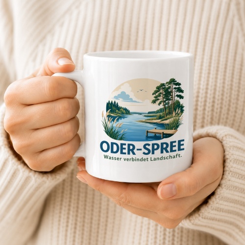 Tasse »Oder-Spree Wasser verbindet Landschaft.«