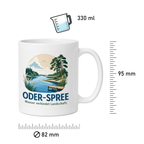 Tasse »Oder-Spree Wasser verbindet Landschaft.«
