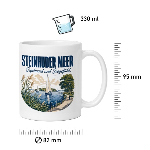 Tasse »Steinhuder Meer Segelwind und Seegefühl.«