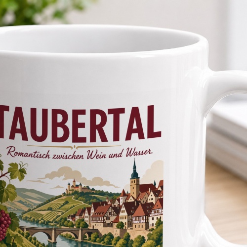 Tasse »Taubertal – Romantisch zwischen Wein und Wasser.«