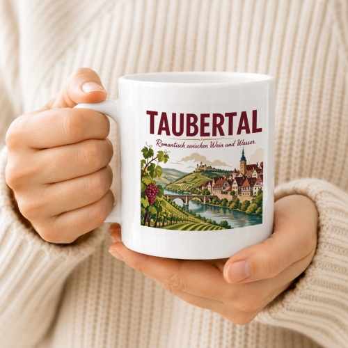 Tasse »Taubertal – Romantisch zwischen Wein und Wasser.«