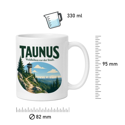 Tasse »Taunus Waldhöhen vor der Stadt.«