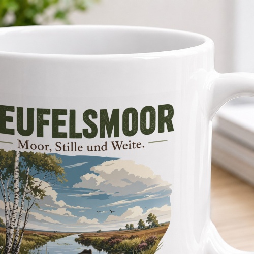 Tasse »Teufelsmoor Moor, Stille und Weite.«