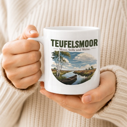 Tasse »Teufelsmoor Moor, Stille und Weite.«