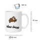 Tasse »slow down« Faultier-Motiv