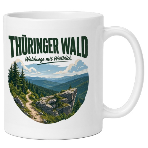 Tasse »Thüringer Wald Waldwege mit...