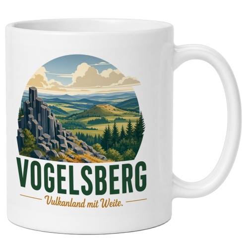 Tasse »Vogelsberg – Vulkanland mit Weite.«