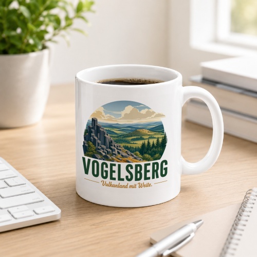 Tasse »Vogelsberg – Vulkanland mit Weite.«