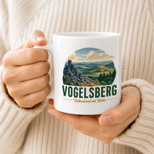 Tasse »Vogelsberg – Vulkanland mit Weite.«