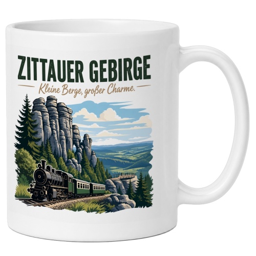 Tasse »Zittauer Gebirge Kleine Berge, großer...