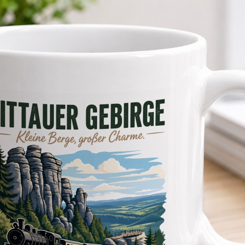 Tasse »Zittauer Gebirge Kleine Berge, großer Charme«