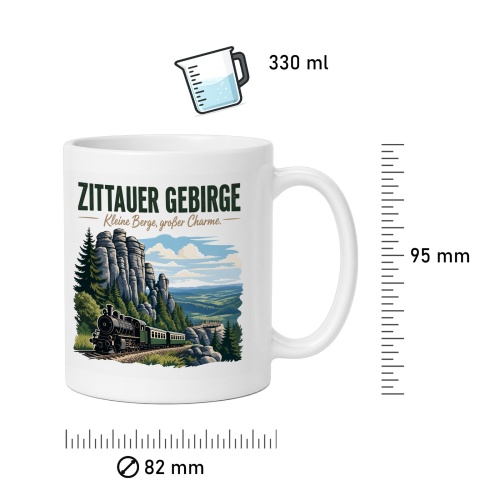 Tasse »Zittauer Gebirge Kleine Berge, großer Charme«