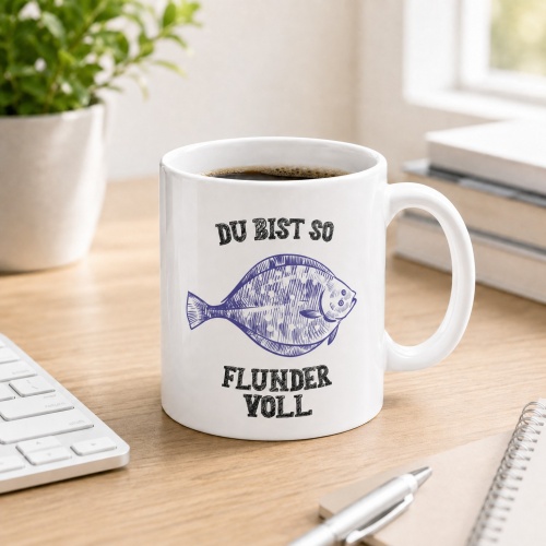 Tasse »Du bist so flundervoll«