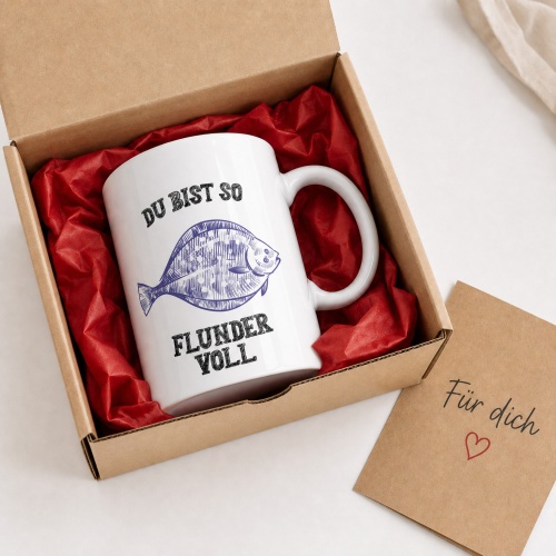 Tasse »Du bist so flundervoll«