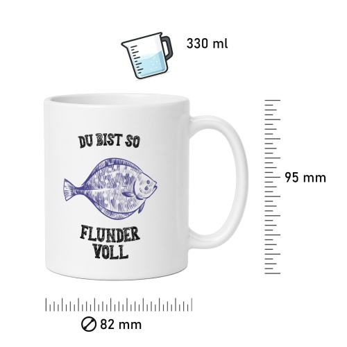 Tasse »Du bist so flundervoll«