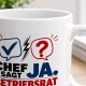 Tasse »Chef sagt Ja. Betriebsrat fragt warum.«