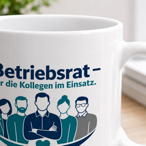 Tasse »Betriebsrat – für die Kollegen im Einsatz.«