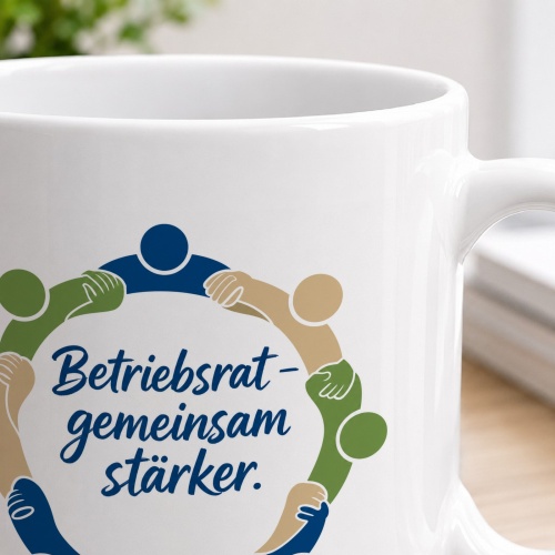 Tasse »Betriebsrat – gemeinsam stärker.«