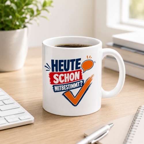 Tasse »Heute schon mitbestimmt?«