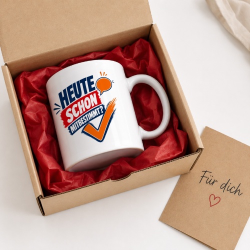 Tasse »Heute schon mitbestimmt?«