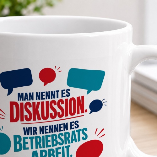 Tasse »Man nennt es Diskussion.«