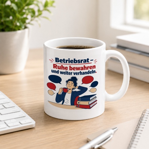 Tasse »Betriebsrat – Ruhe bewahren und weiter...