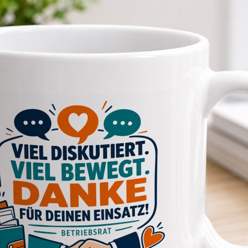 Tasse »Viel diskutiert. Viel bewegt.«