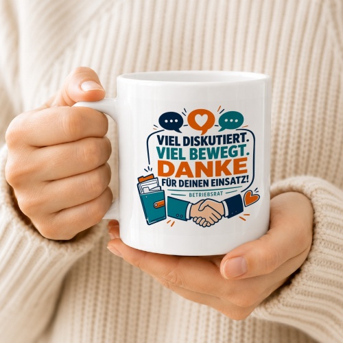 Tasse »Viel diskutiert. Viel bewegt.«