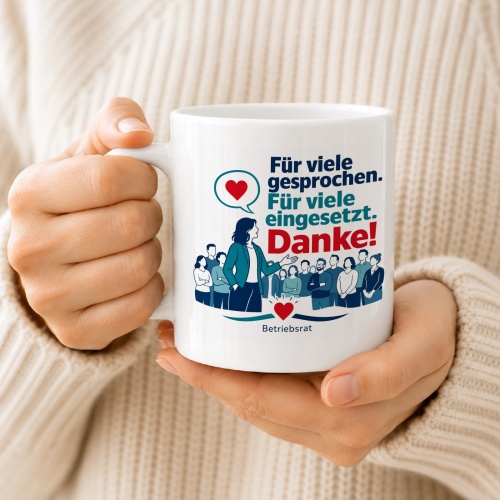 Tasse »Für viele gesprochen. Für viele eingesetzt. Danke!«