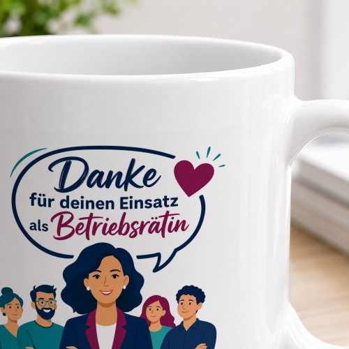 Tasse »Danke für deinen Einsatz als Betriebsrätin«