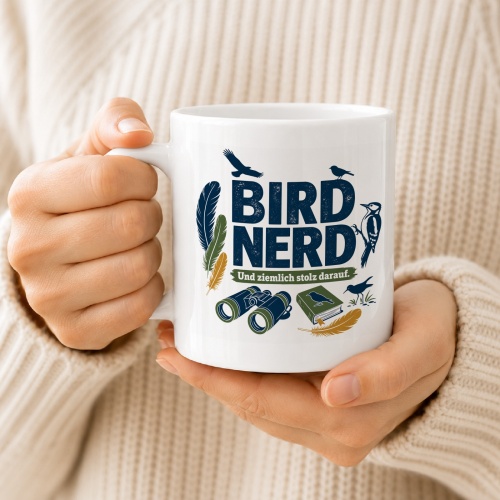 Tasse »Bird Nerd und ziemlich stolz darauf.«