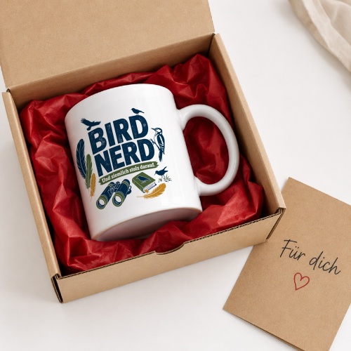 Tasse »Bird Nerd und ziemlich stolz darauf.«