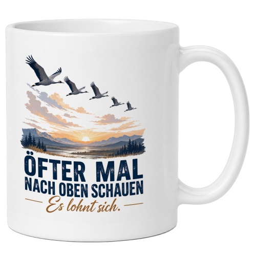 Tasse »Öfter mal nach oben schauen. Es lohnt...