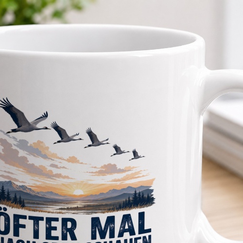 Tasse »Öfter mal nach oben schauen. Es lohnt sich.«