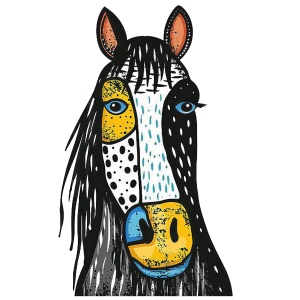 Tasse »Buntes Pferde-Motiv«