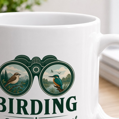 Tasse »Birding Die Welt sieht besser aus durchs Fernglas.«