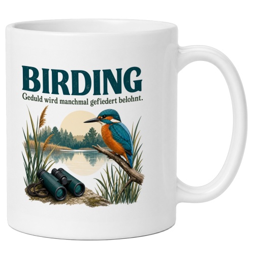 Tasse »Birding – Geduld wird manchmal...