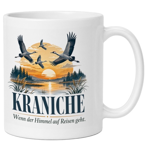 Tasse »Kraniche Wenn der Himmel auf Reisen...