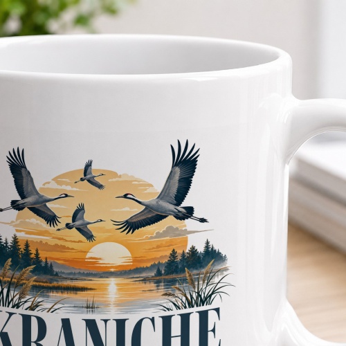 Tasse »Kraniche Wenn der Himmel auf Reisen geht.«