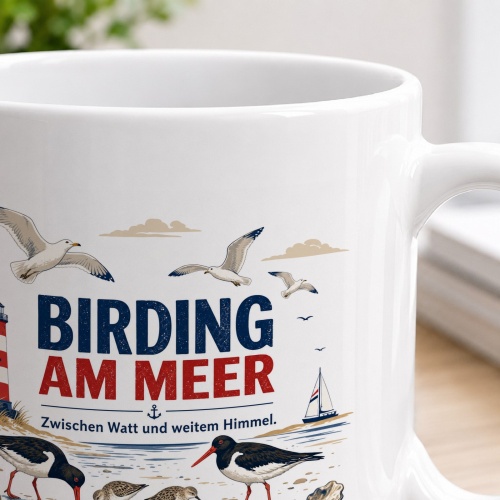 Tasse »Birding am Meer«