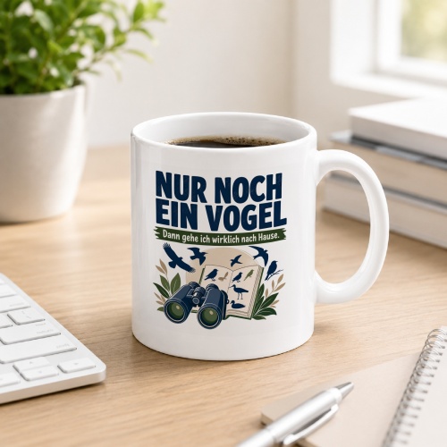 Tasse »Nur noch ein Vogel Dann gehe ich wirklich...