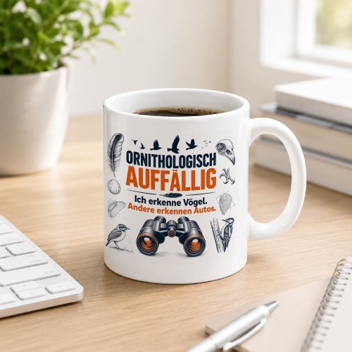 Tasse »Ornithologisch auffällig«
