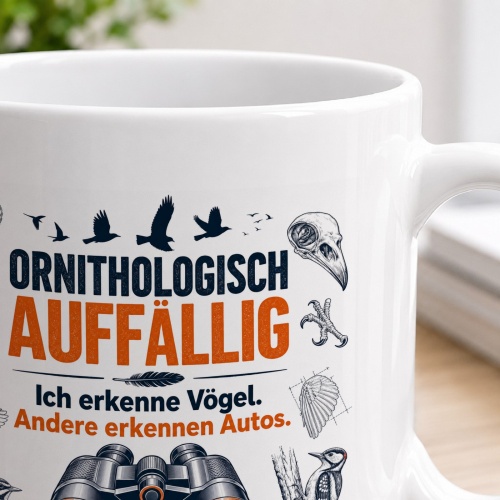 Tasse »Ornithologisch auffällig«