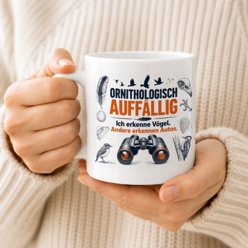 Tasse »Ornithologisch auffällig«