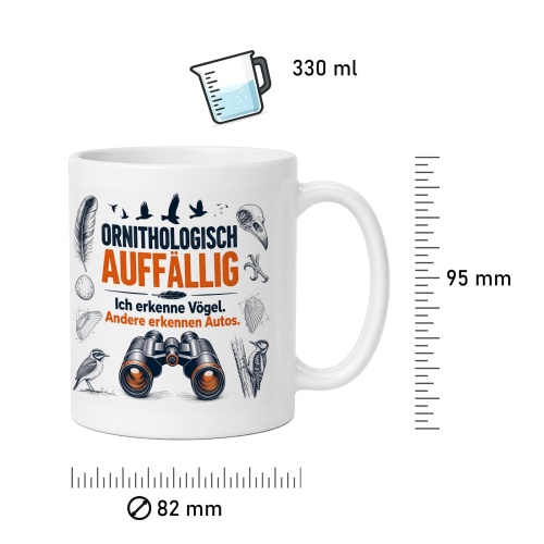 Tasse »Ornithologisch auffällig«