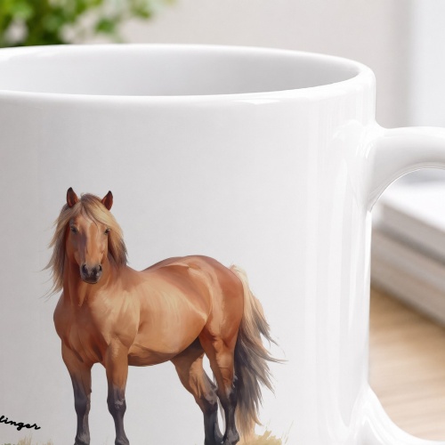 Tasse »Haflinger Pferd Aquarell«
