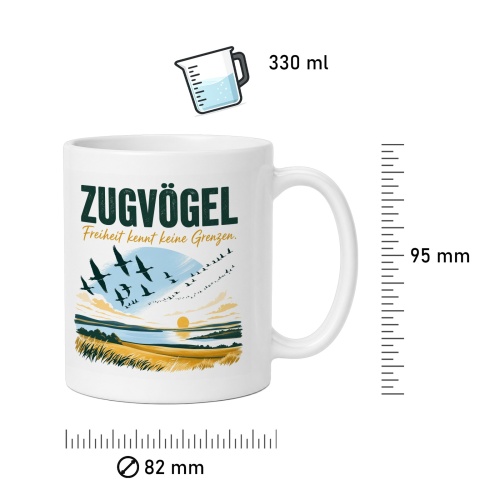 Tasse »Zügel Freiheit kennt keine Grenzen.«