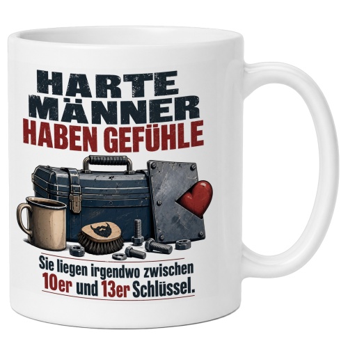 Tasse »Harte Männer haben Gefühle«