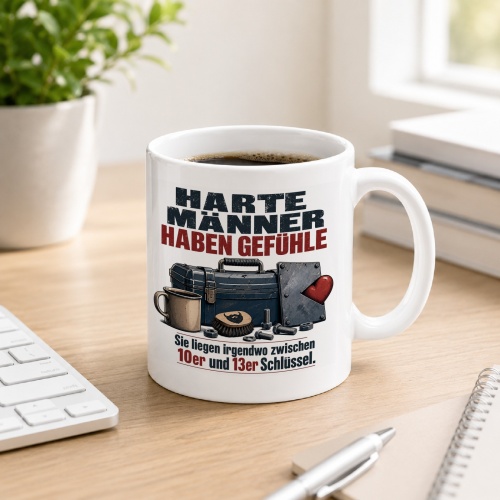 Tasse »Harte Männer haben Gefühle«